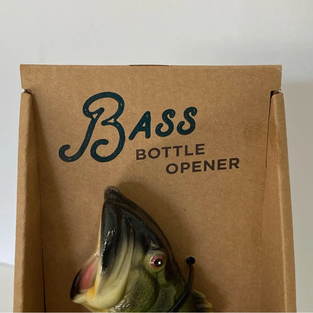 Bass Fish Bottle Opener New Novelty Gift for Fisherman Man Cave Father’s Day